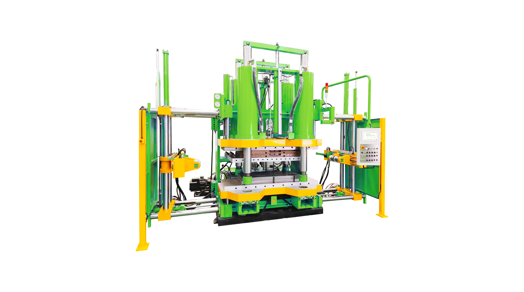 Joint-free rubber track molding machine