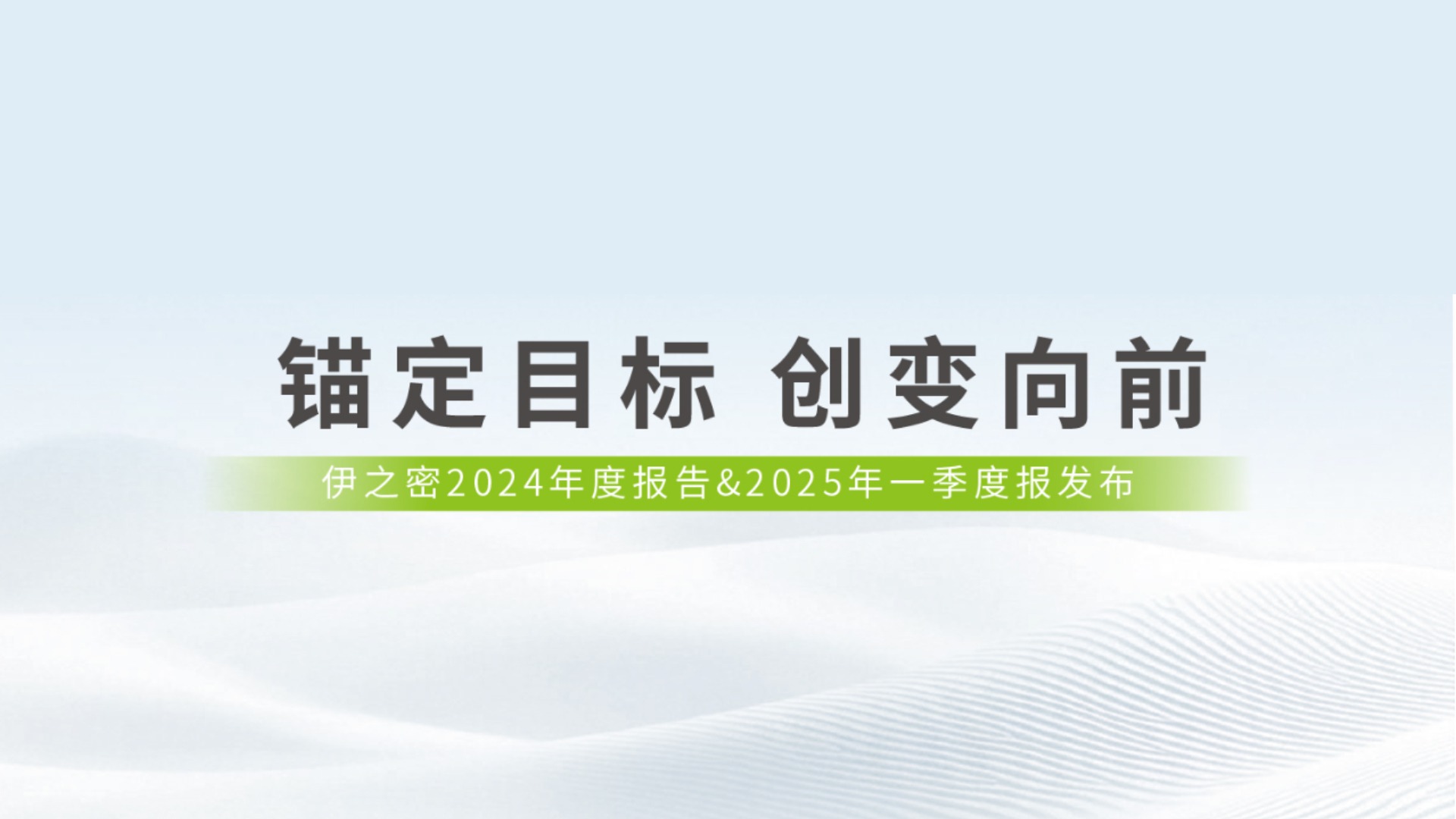 錨定目標 創(chuàng)變向前 | 一圖讀懂伊之密2024年報&2025年一季報